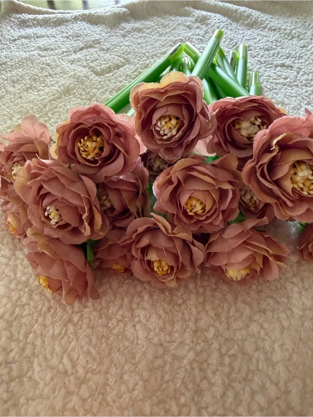 12pcs Pink Blossom Floral Pen